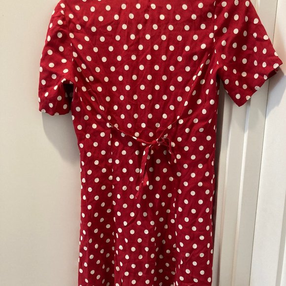 Reformation Hal Dress in Campari Size 2 NWT - Picture 6 of 6